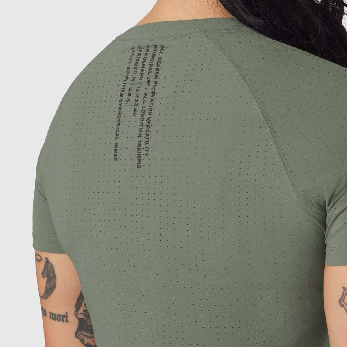 W017. Laser-Vent™ Established Tee - Sage | ASRV