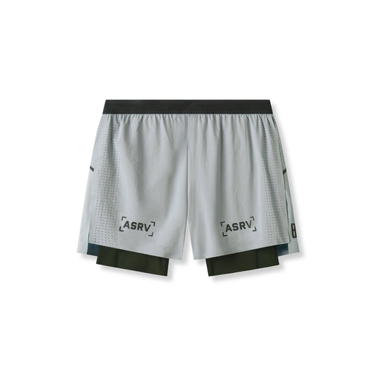 0951. Aerotex™ 4" High Split Liner Short - Slate Grey | ASRV