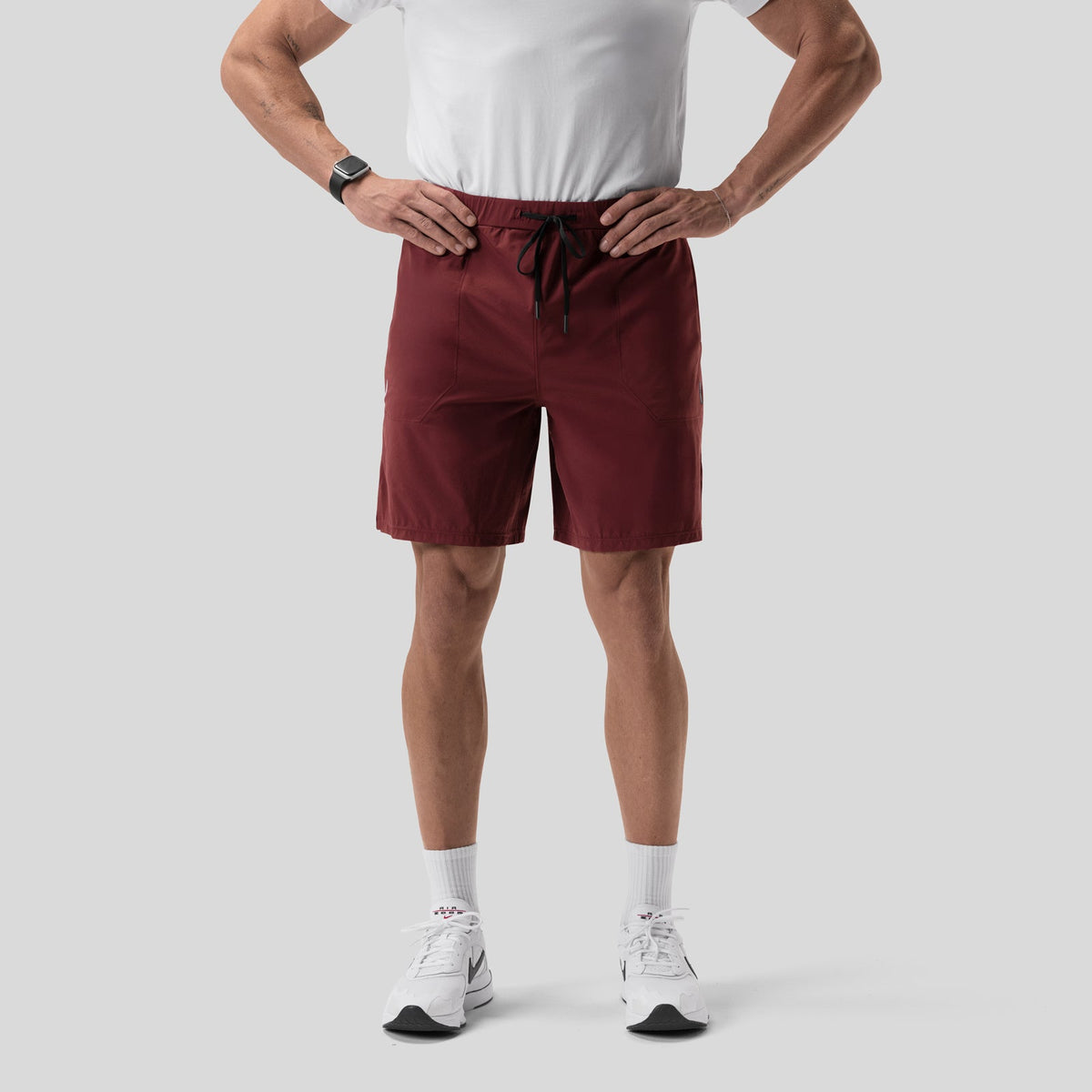 0997. Aerotex™ 8" Training Short - Crimson | ASRV