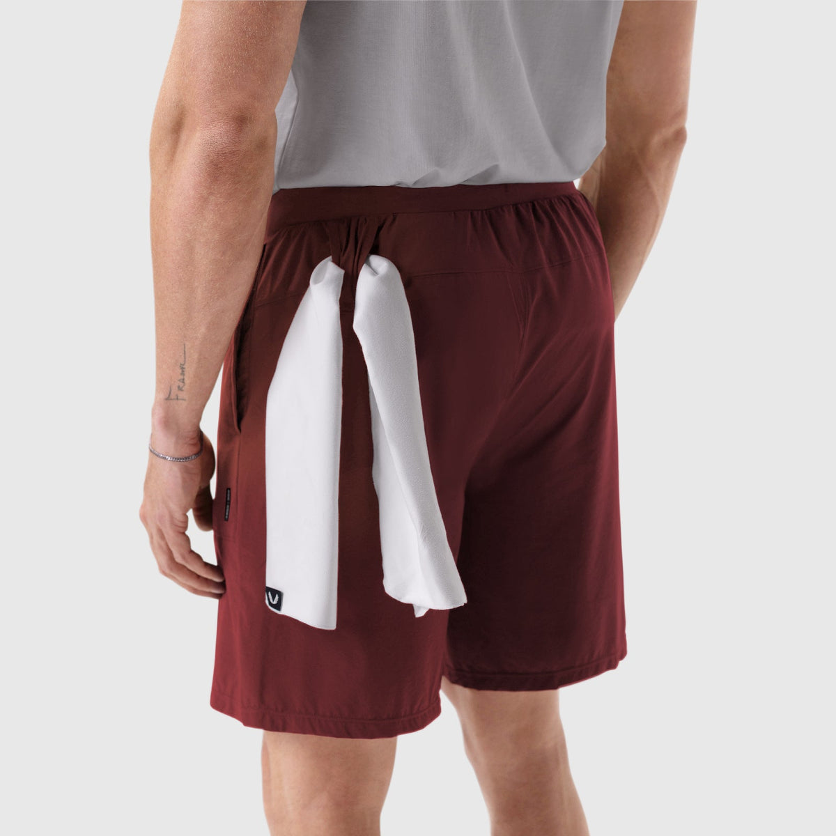 0997. Aerotex™ 8" Training Short - Crimson | ASRV