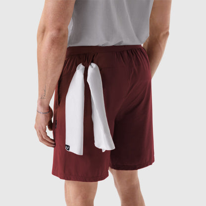 0997. Aerotex™ 8" Training Short - Crimson | ASRV