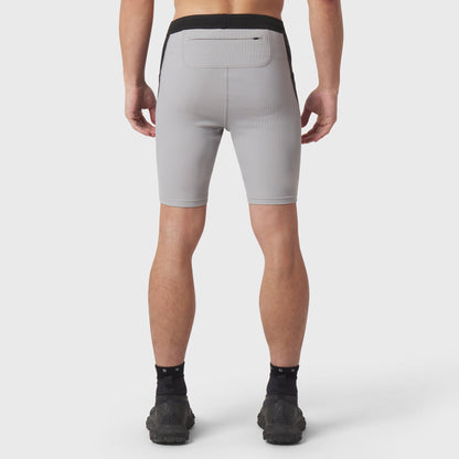 1170. Lycra® Ribbed Run Half-Tight - Slate Grey | ASRV