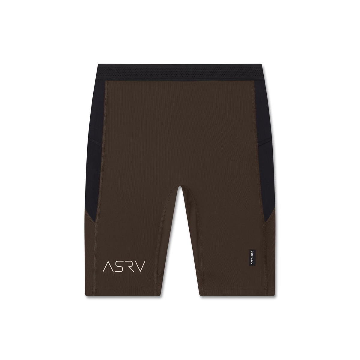 1170. Lycra® Ribbed Run Half-Tight - Dark Earth | ASRV