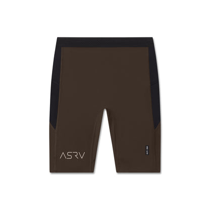 1170. Lycra® Ribbed Run Half-Tight - Dark Earth | ASRV