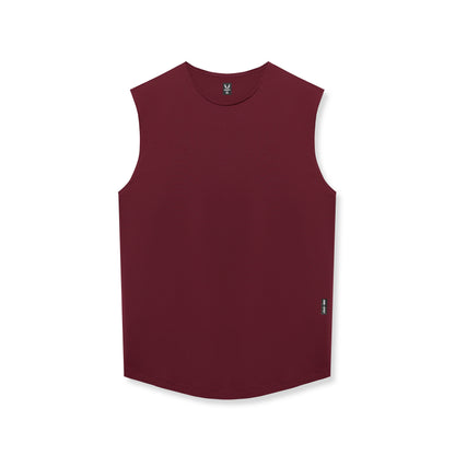 0757. AeroSilver® Cutoff Tank - Crimson | ASRV