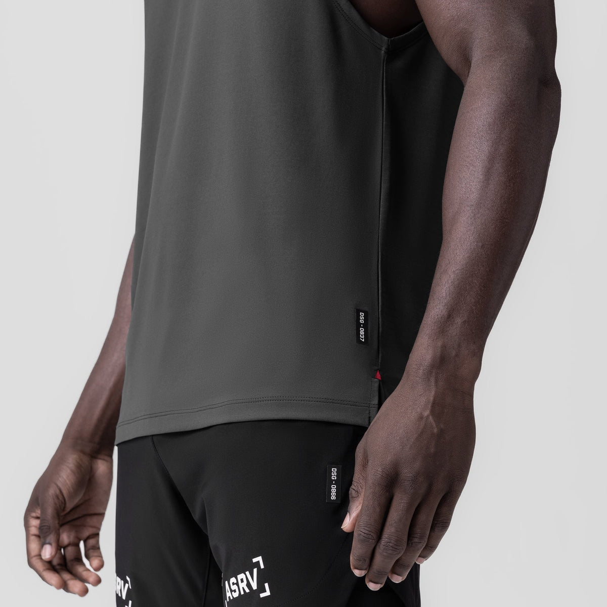 0837. 3D-Lite® 2.0 Lycra® Muscle Tank - Space Grey "RP" | ASRV