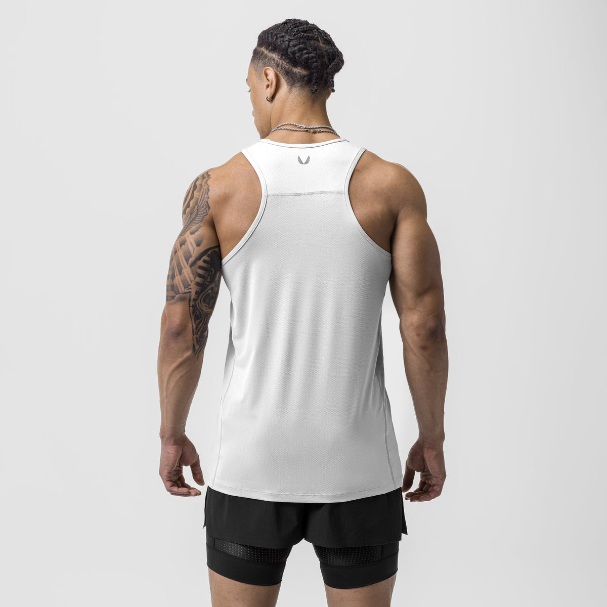 0754. AeroSilver® Training Singlet - White | ASRV