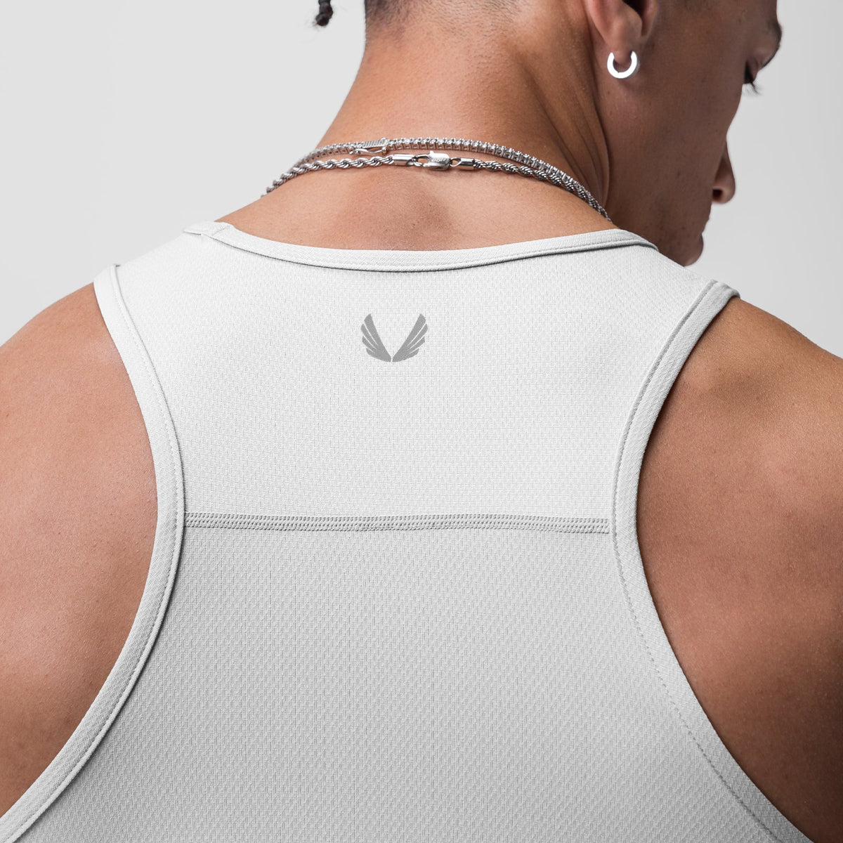 0754. AeroSilver® Training Singlet - White | ASRV