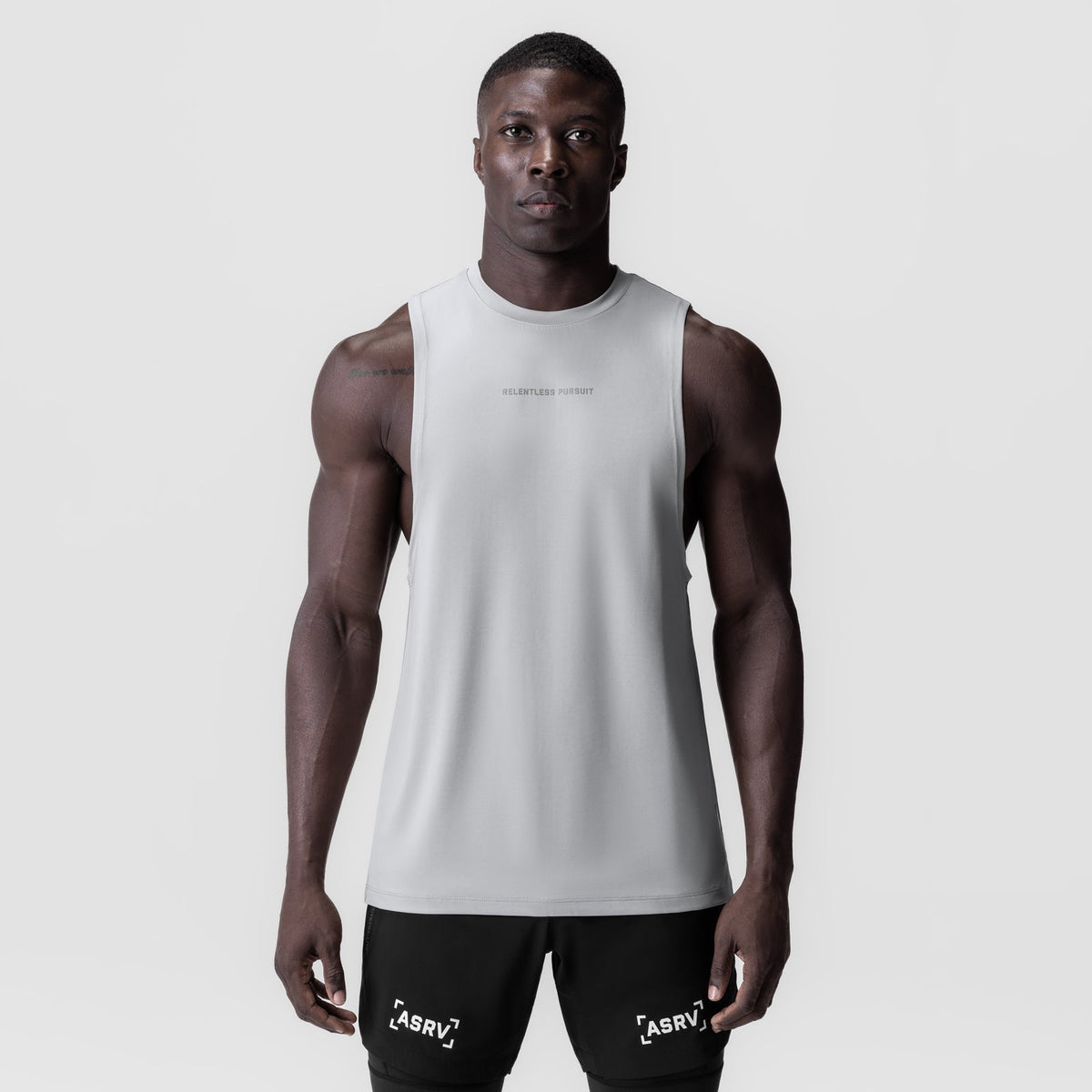 0837. 3D-Lite® 2.0 Lycra® Muscle Tank - Slate Grey "RP" | ASRV
