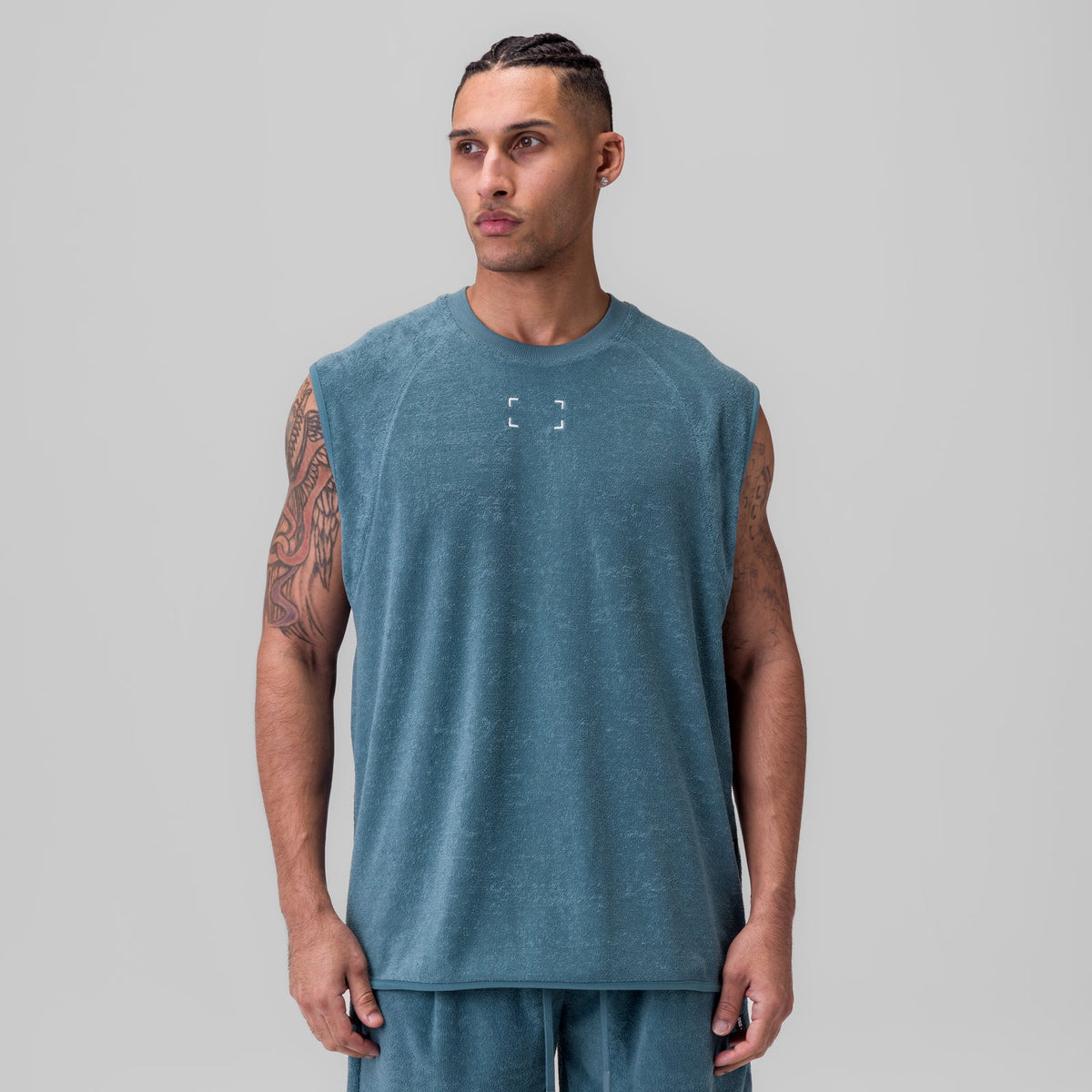 1092. Towel Terry Cutoff - Storm | ASRV