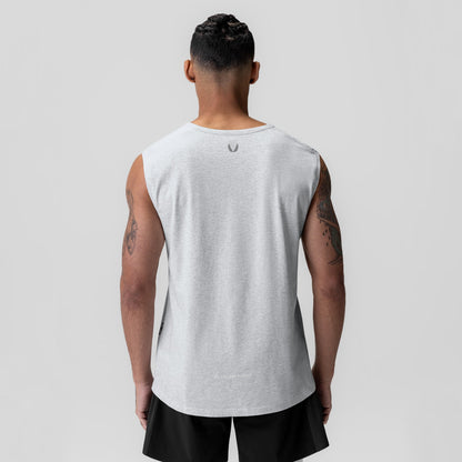 1060. Creora® Cotton Modal Cutoff Tank - Heather Grey | ASRV