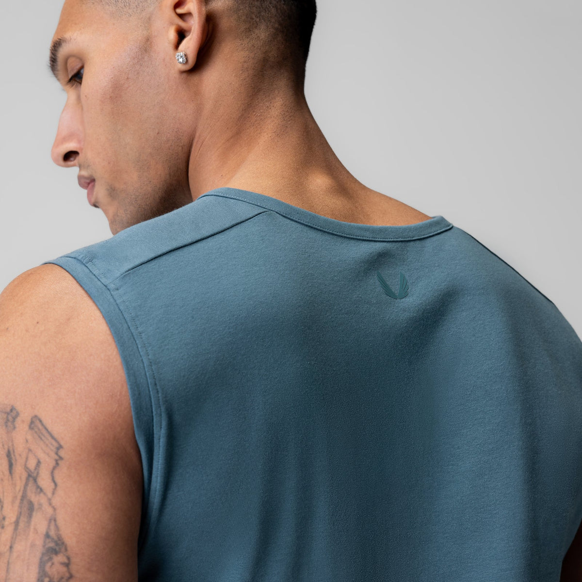 1060. Creora® Cotton Modal Cutoff Tank - Storm | ASRV