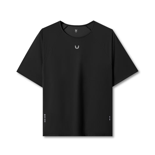 1089. Ice-Skin™ Oversized Tee - Black | ASRV