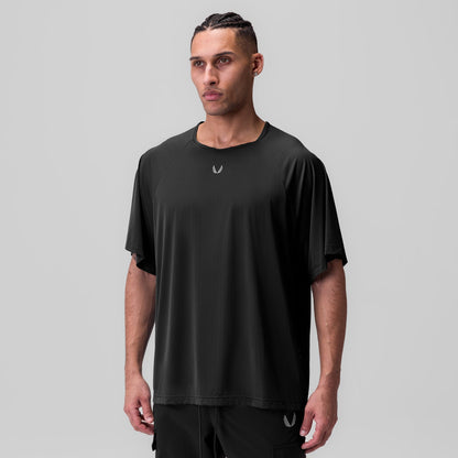 1089. Ice-Skin™ Oversized Tee - Black | ASRV