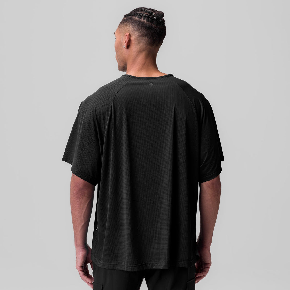 1089. Ice-Skin™ Oversized Tee - Black | ASRV
