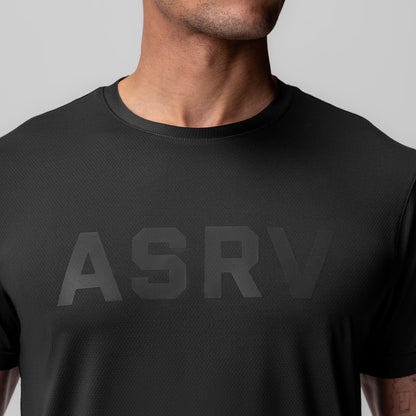 1015. AeroSilver® Essential Tee - Black "ASRV" | ASRV