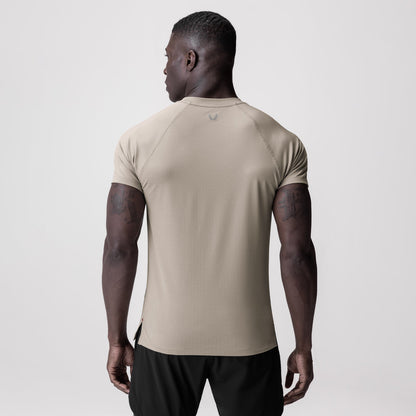 0839. 3D-Lite® 2.0 Lycra® Fitted Tee - Sand Smoke "OTWR" | ASRV