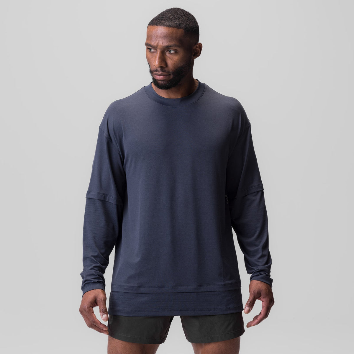 0842. 3D-Lite® 2.0 Layered Long Sleeve - Navy "OTWR" | ASRV