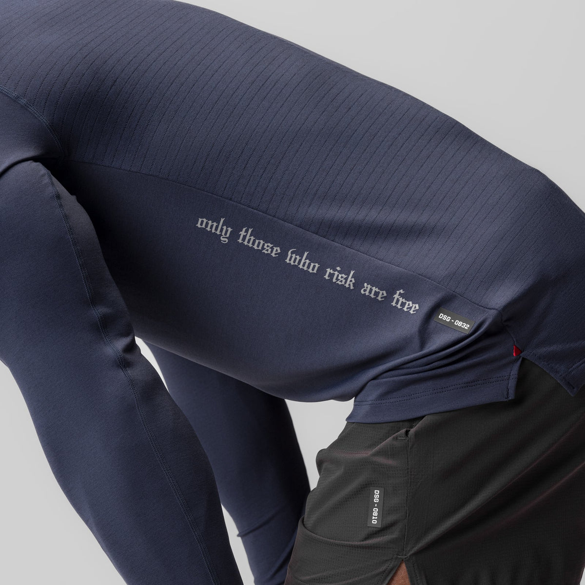 0832. 3D-Lite® 2.0 Fitted Long Sleeve - Navy "OTWR" | ASRV