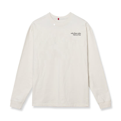 0851. Tech Essential™ Relaxed Long Sleeve - Stone "Brush Wings/ASRV" | ASRV