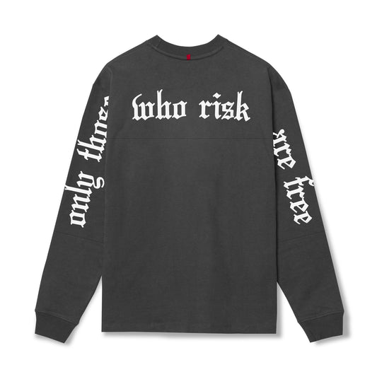 0851. Tech Essential™ Relaxed Long Sleeve - Space Grey/White "OTWR" | ASRV