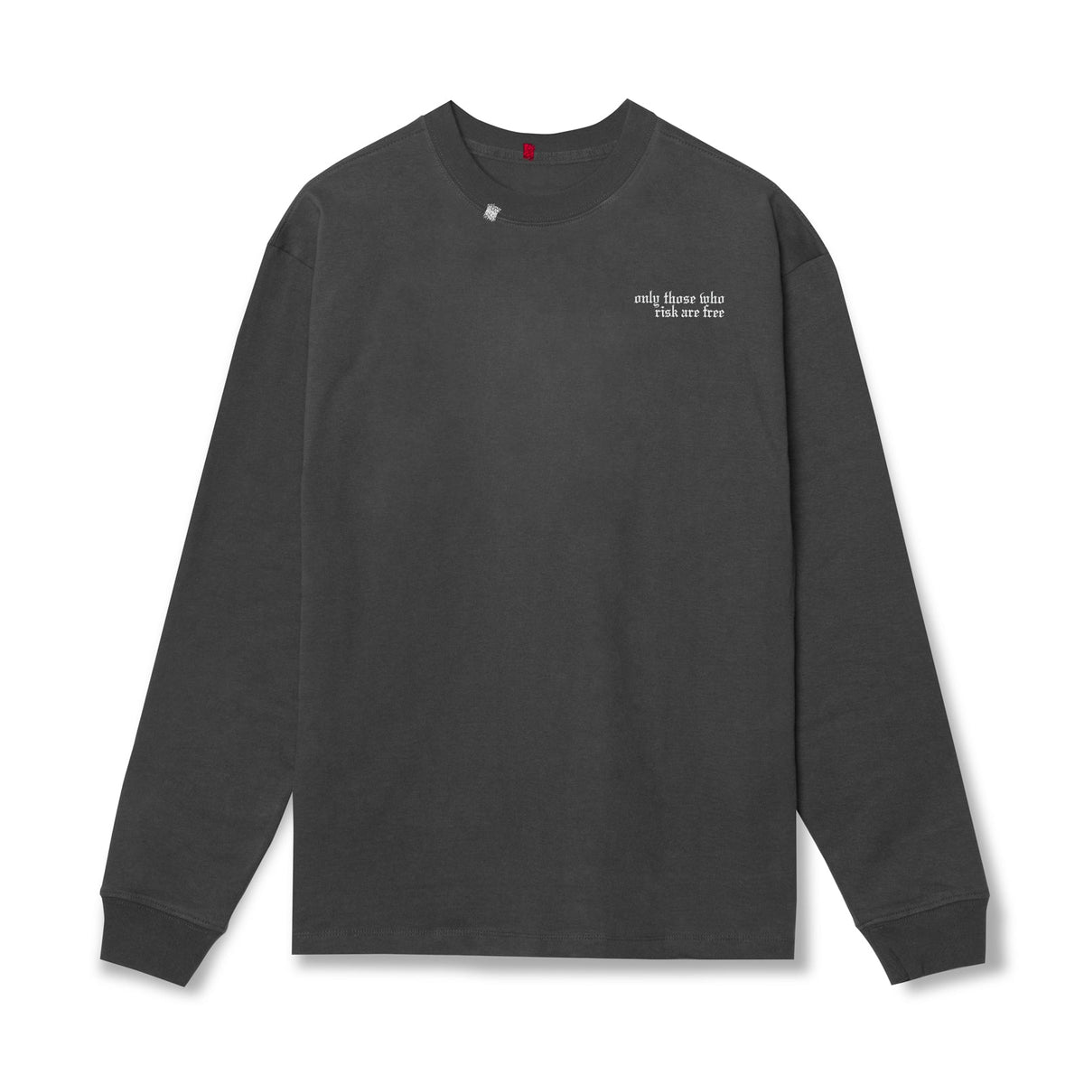 0851. Tech Essential™ Relaxed Long Sleeve - Space Grey "Brush Wings/AS | ASRV