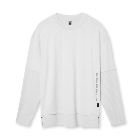 0842. 3D-Lite® 2.0 Layered Long Sleeve - White "OTWR" | ASRV