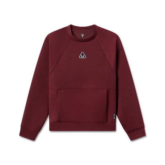 1020. Dri-Core™ Oversized Crewneck - Crimson | ASRV