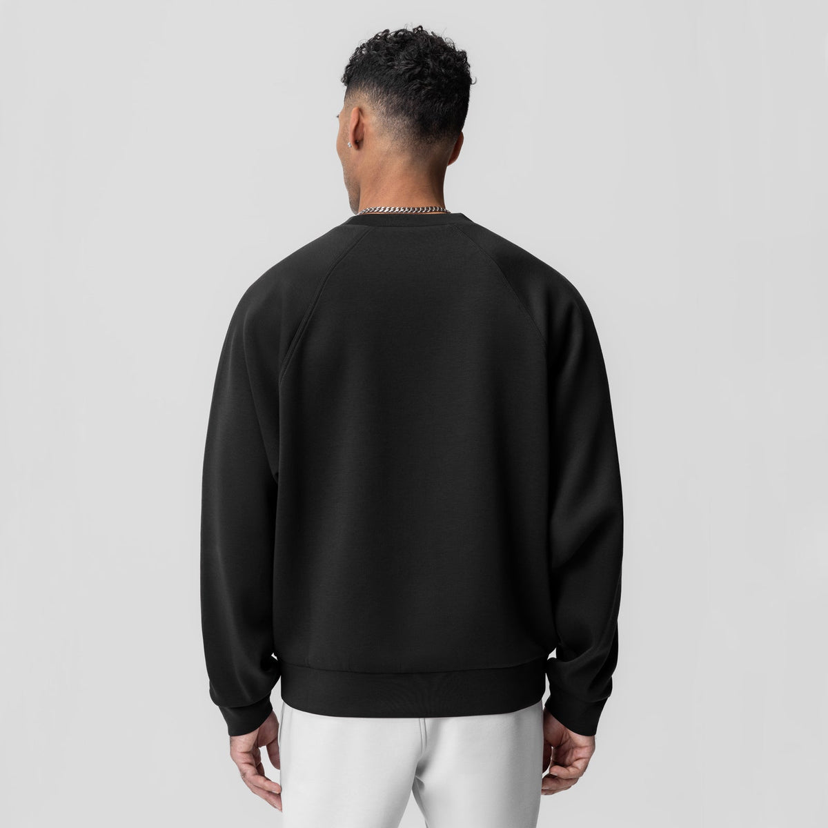 1020. Dri-Core™ Oversized Crewneck - Black | ASRV