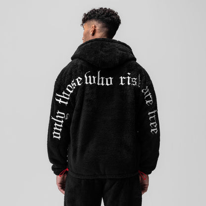 0553. Sherpa Recovery Hoodie - Black/White | ASRV