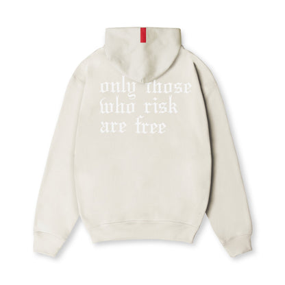 0874. Tech-Terry™ Zip Pocket Hoodie - Stone/White "OTWR" | ASRV