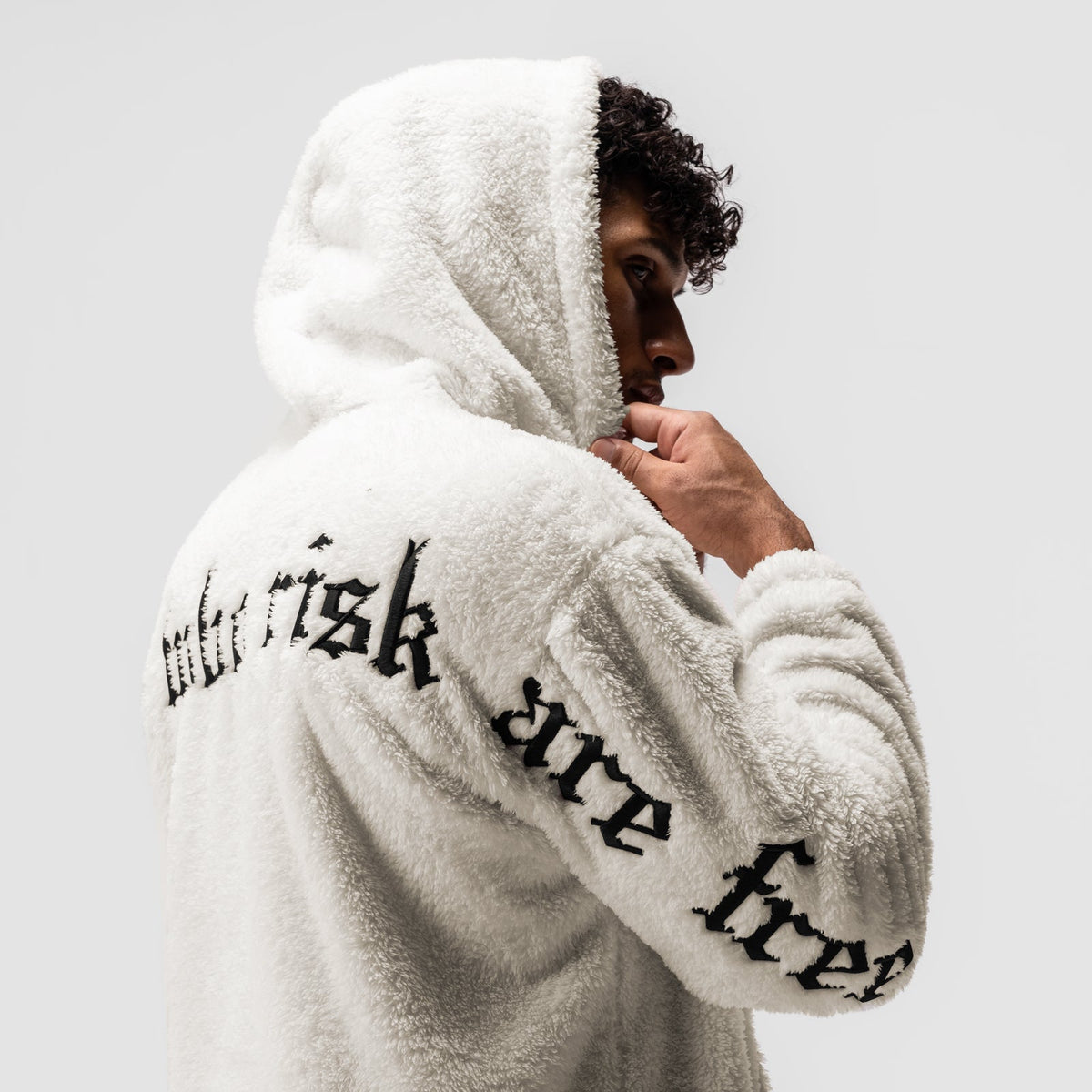 0553. Sherpa Recovery Hoodie - Ivory Cream/Black | ASRV