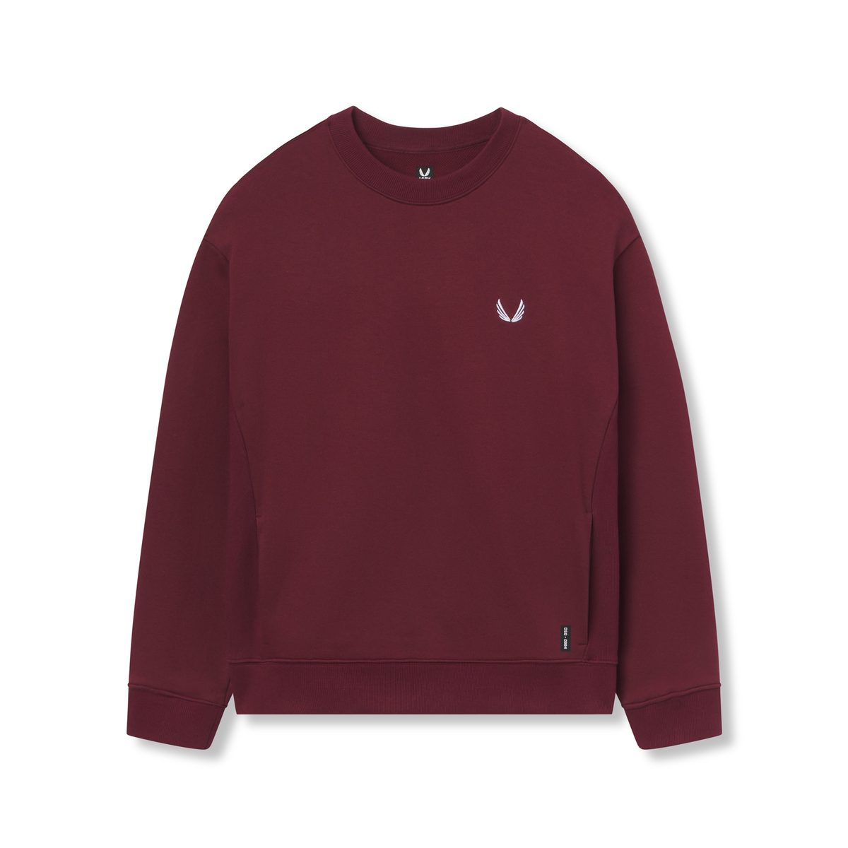 0984. Herringbone Terry Crewneck - Crimson | ASRV