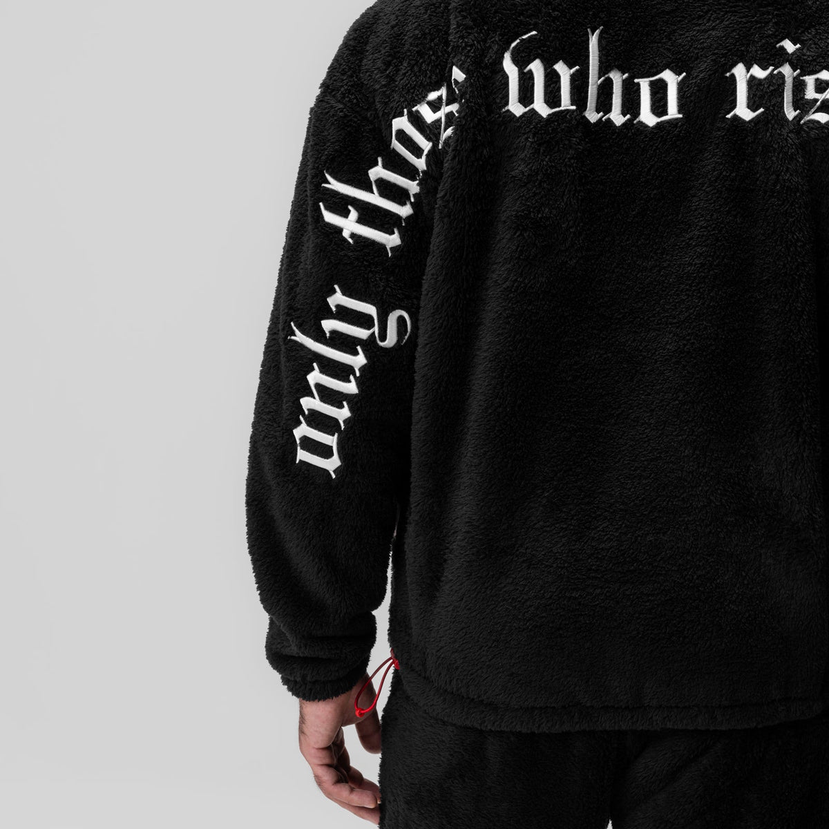 0887. Sherpa Recovery Full Zip Hoodie - Black/White | ASRV