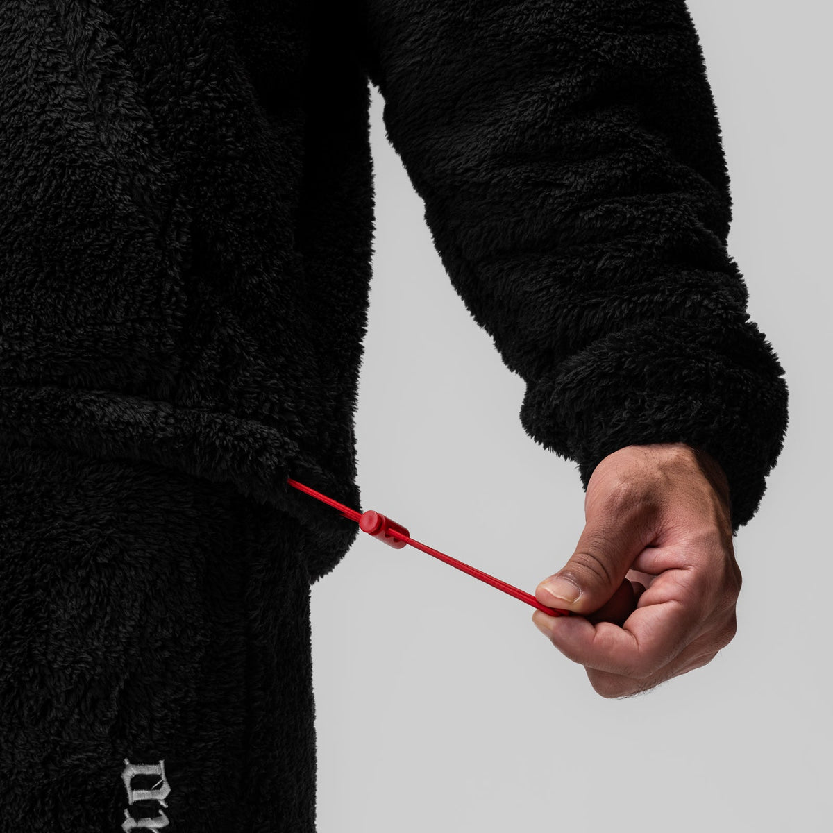 0887. Sherpa Recovery Full Zip Hoodie - Black/White | ASRV