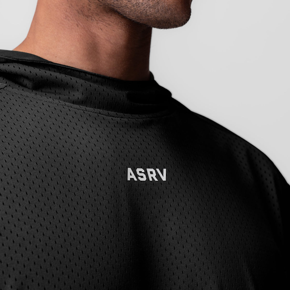 0983. Reversible 2-in-1 Cutoff Hoodie - Black | ASRV