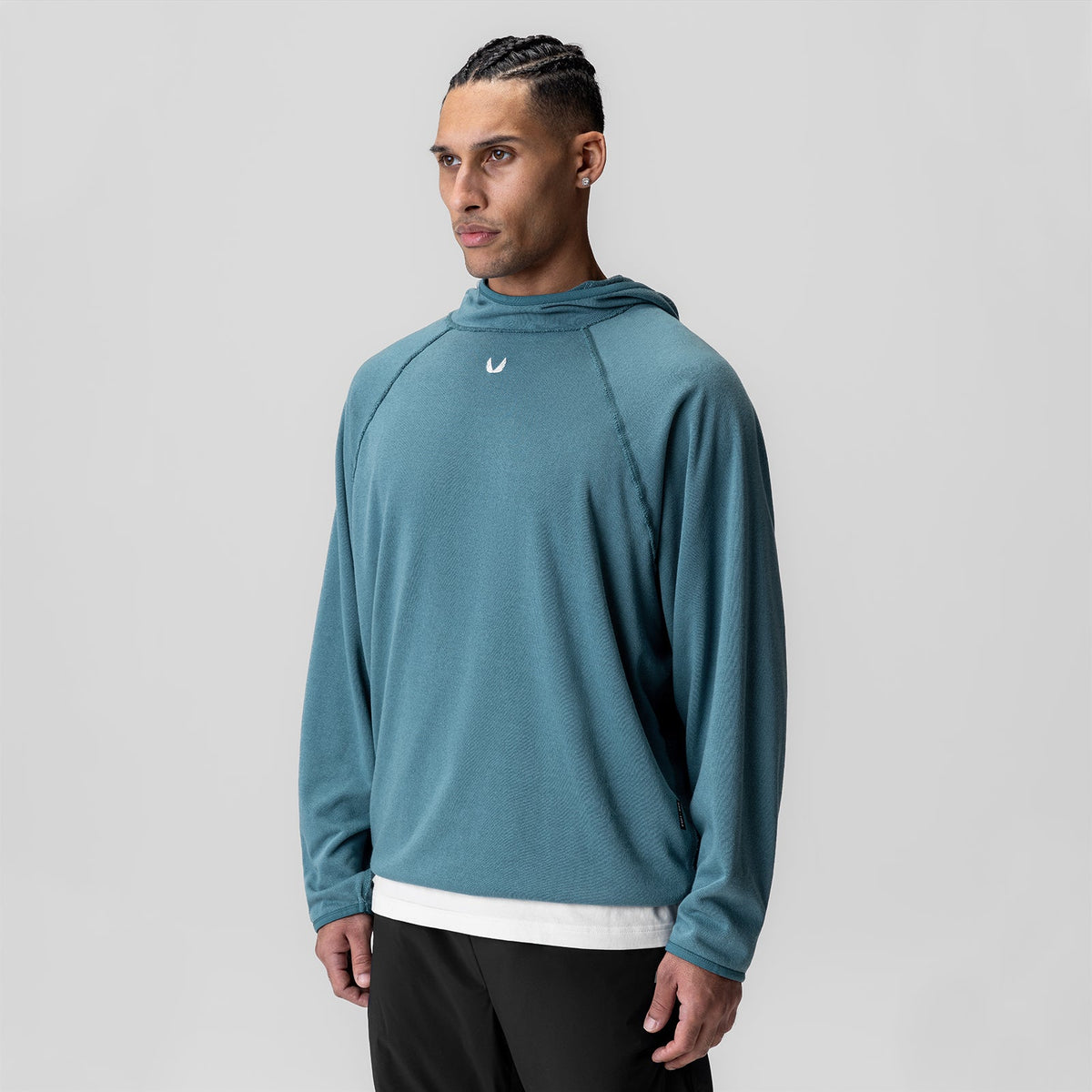 1054. Towel Terry Reversible Hoodie - Storm | ASRV