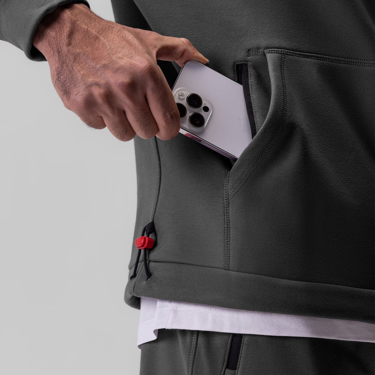 0905. Tech-Terry™ Weather-Ready Training Hoodie - Space Grey "ASRV" | ASRV