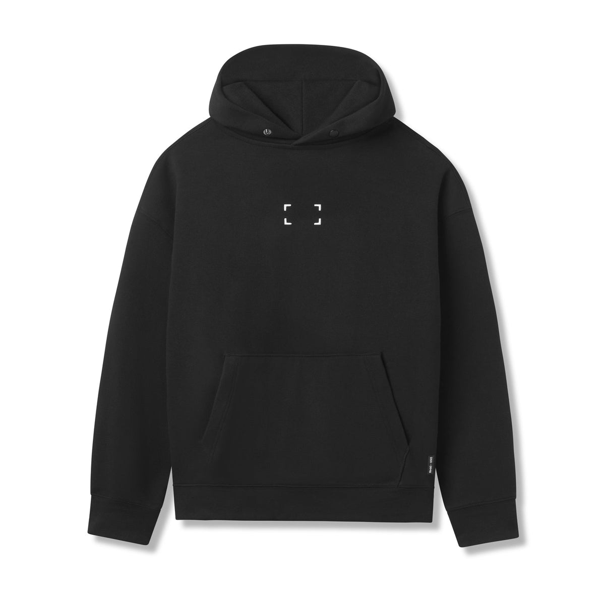 0648. Tech-Terry™ Hoodie - Black "Space Bracket" | ASRV