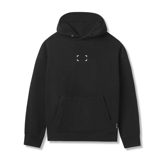 0648. Tech-Terry™ Hoodie - Black "Space Bracket" | ASRV