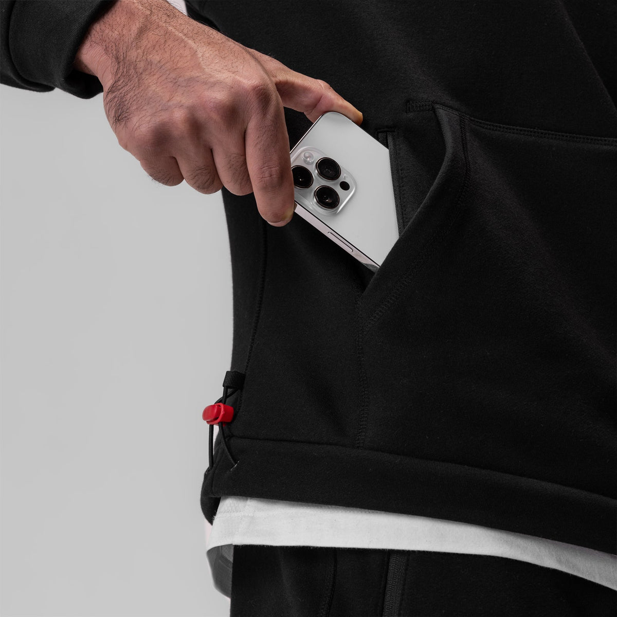 0905. Tech-Terry™ Weather-Ready Training Hoodie - Black "ASRV" | ASRV