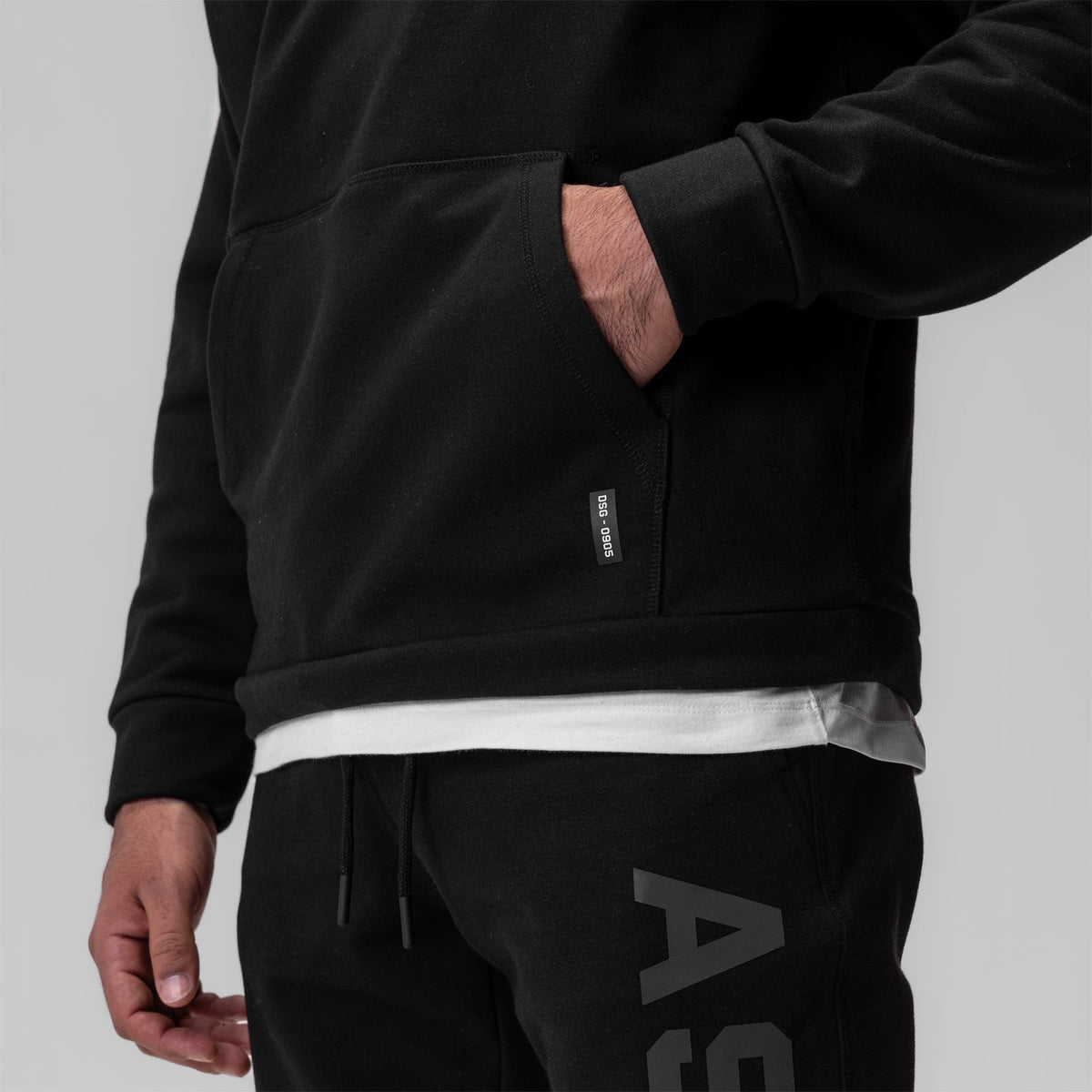 0905. Tech-Terry™ Weather-Ready Training Hoodie - Black "ASRV" | ASRV