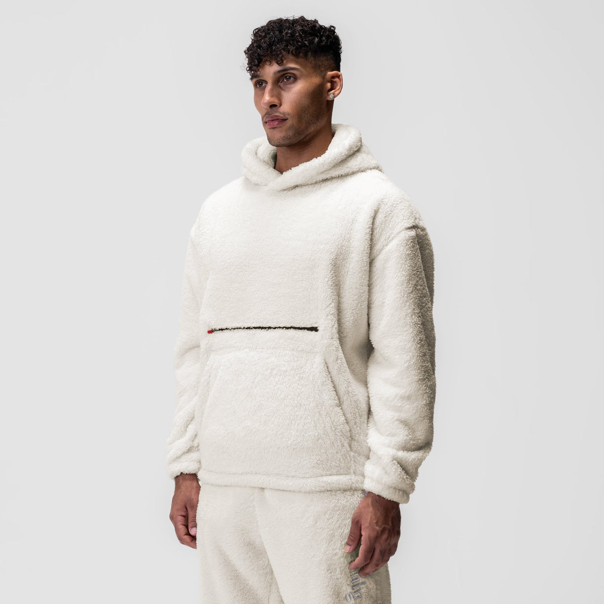 0553. Sherpa Recovery Hoodie - Ivory Cream/White | ASRV