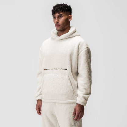 0553. Sherpa Recovery Hoodie - Ivory Cream/White | ASRV