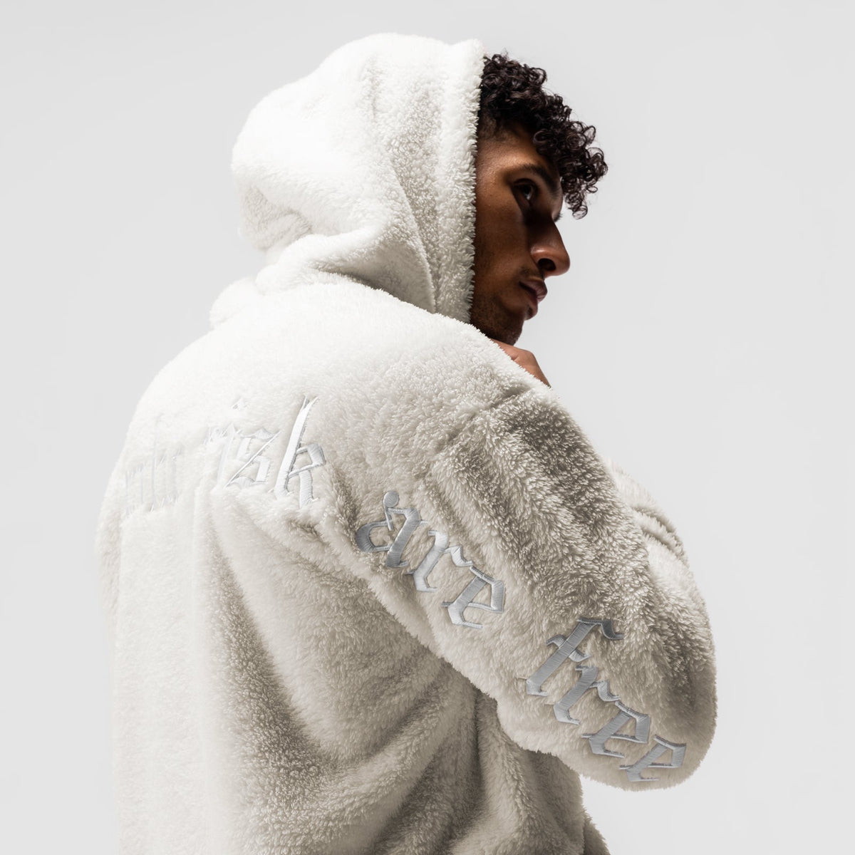 0553. Sherpa Recovery Hoodie - Ivory Cream/White | ASRV