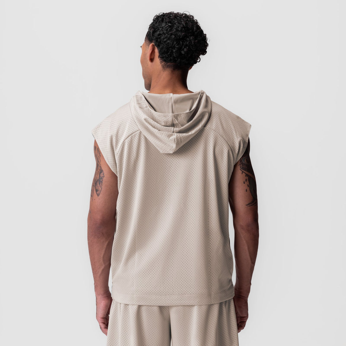 0983. Reversible 2-in-1 Cutoff Hoodie - Chai | ASRV
