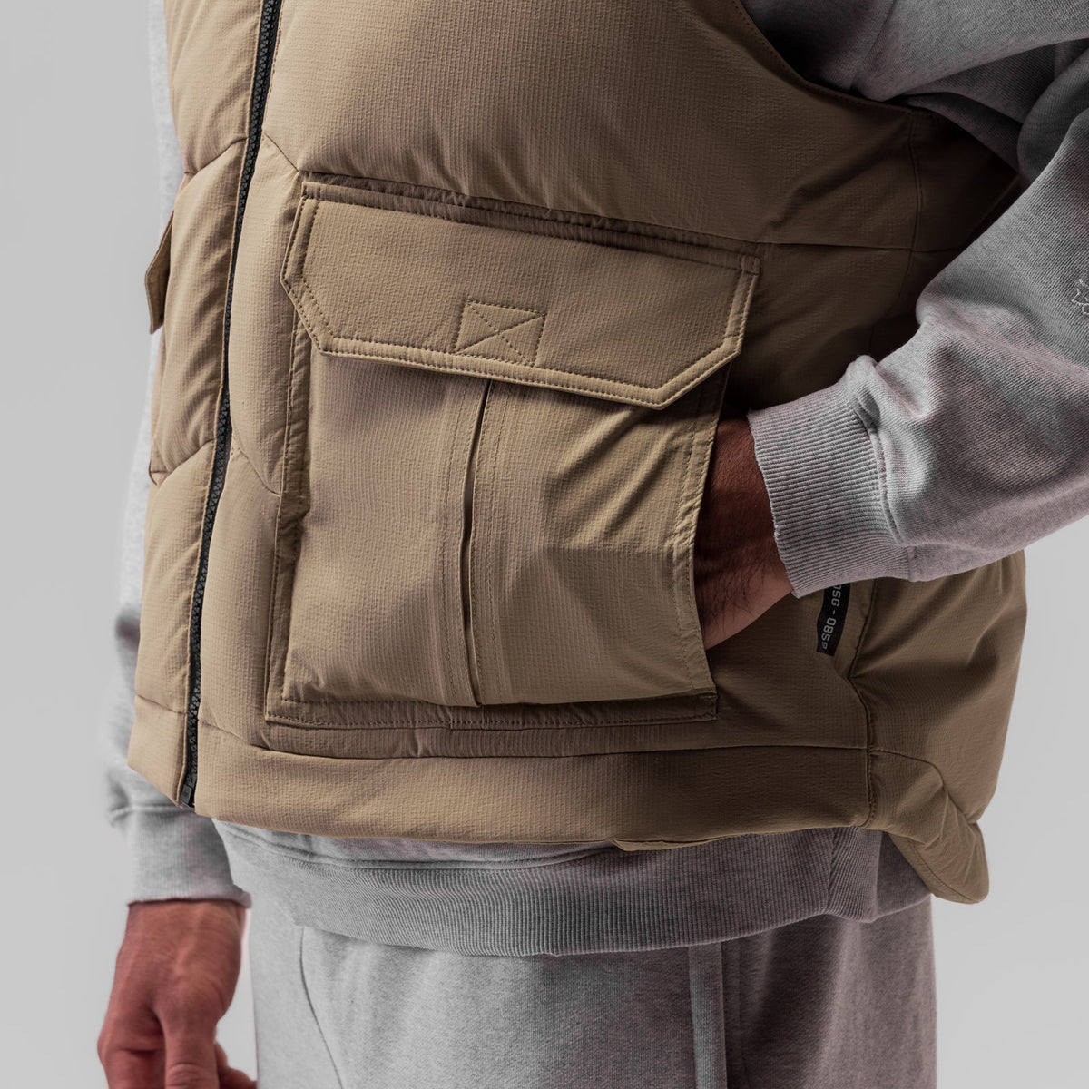 0859. Ripstop Insulated Puffer Gilet - Khaki | ASRV