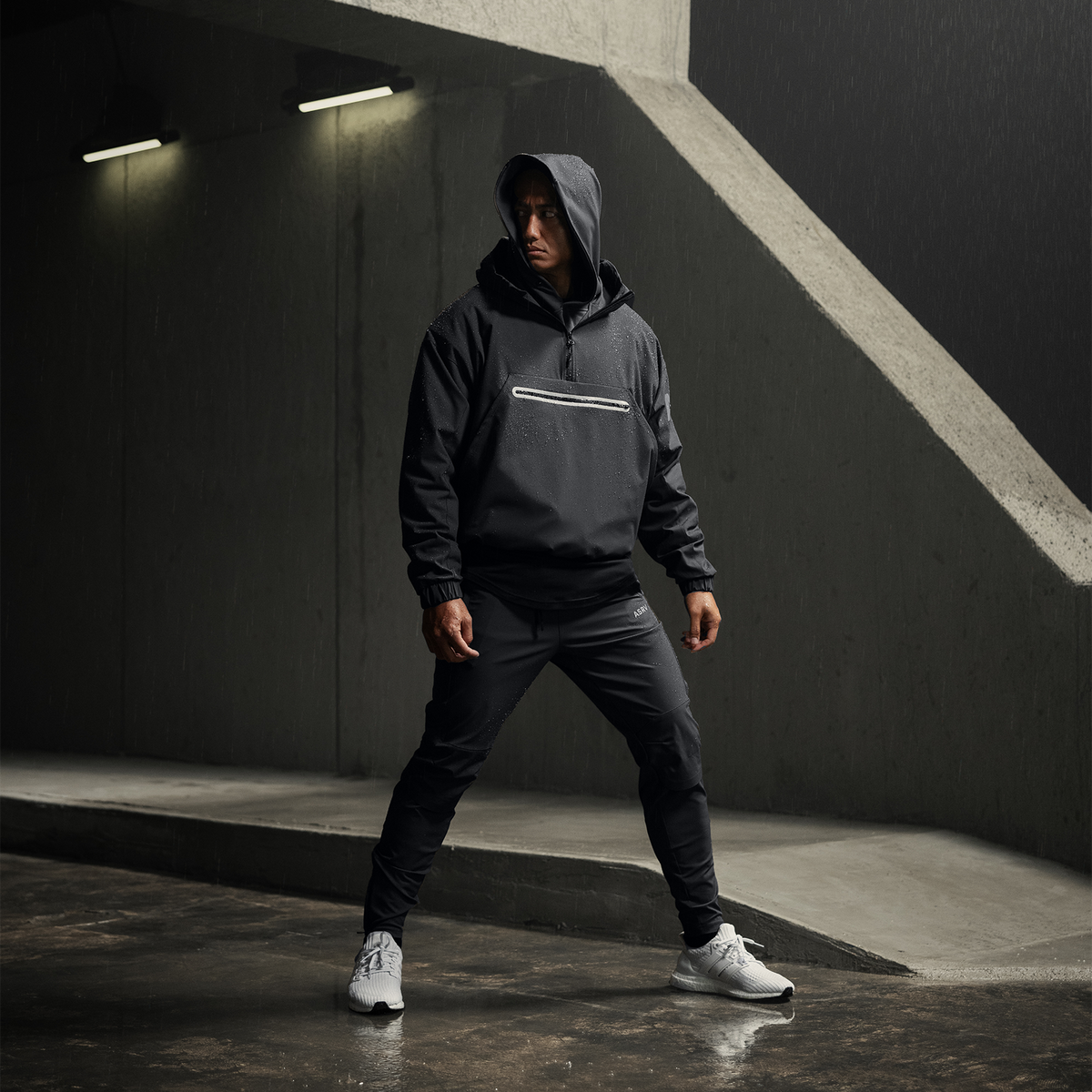 0717. Weather-Ready Anorak Jacket - Black | ASRV