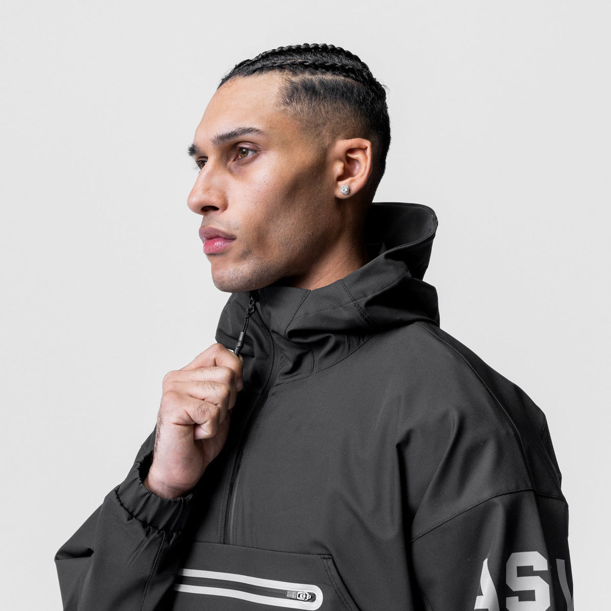 0717. Weather-Ready Anorak Jacket - Black | ASRV