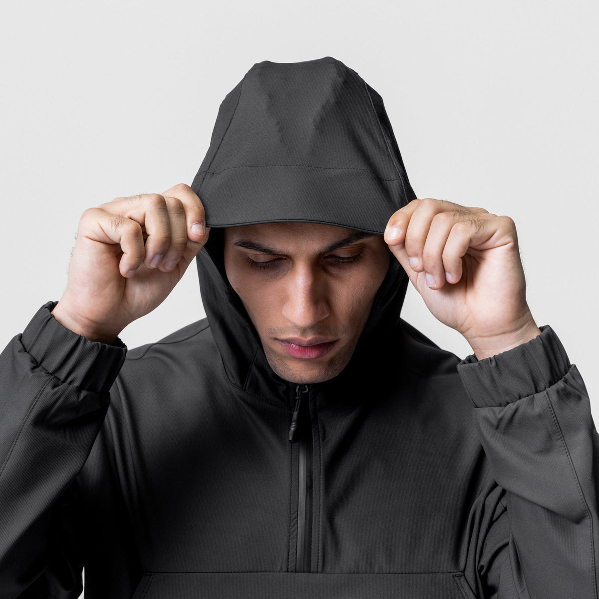 0717. Weather-Ready Anorak Jacket - Black | ASRV